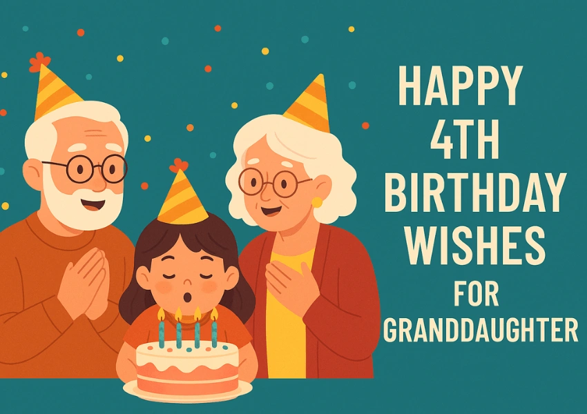 4th birthday wishes for granddaughter