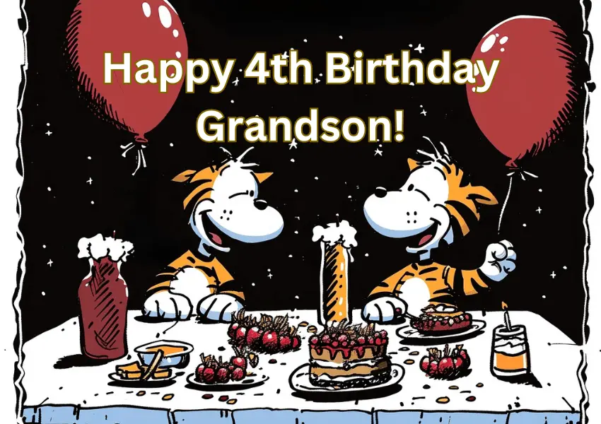 happy 4th birthday grandson