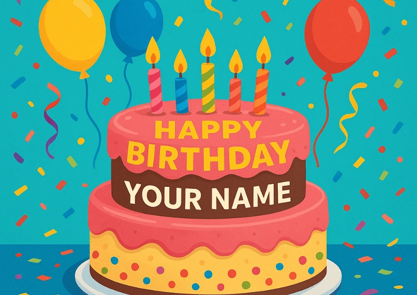 birthday cake generator with name