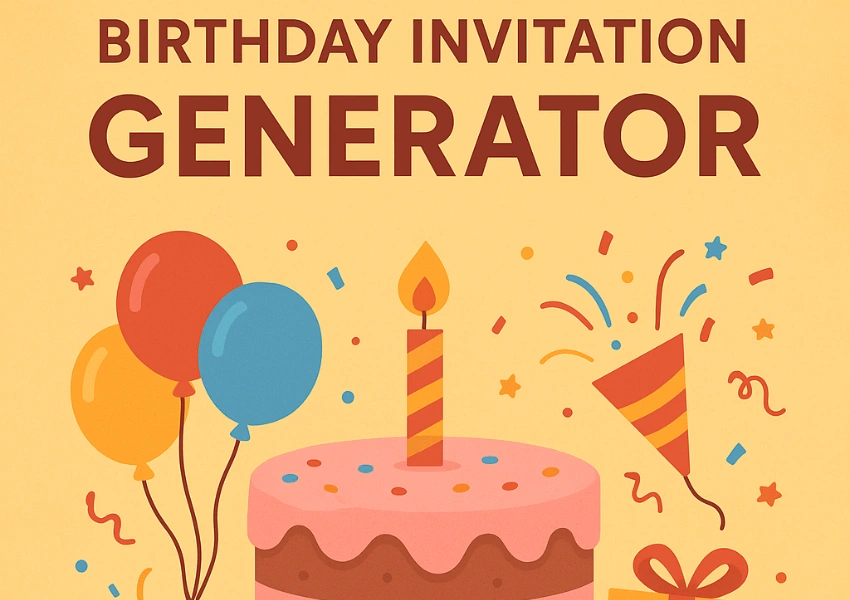 birthday invitation generator
