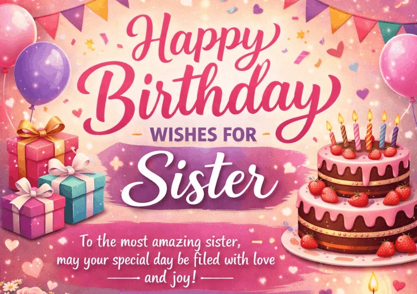 birthday wishes for sister