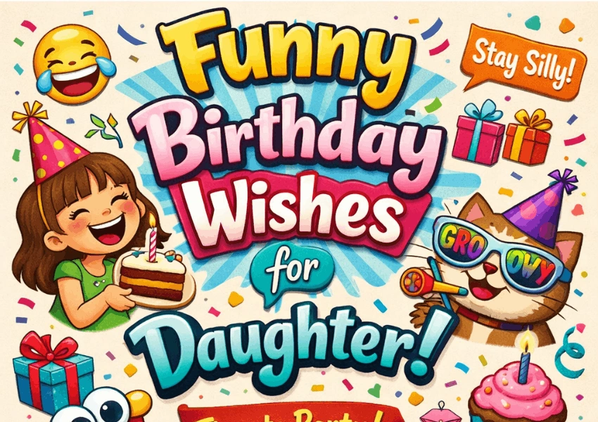 funny birthday wishes for daughter