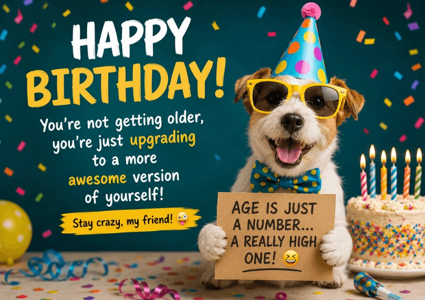 funny birthday wishes for friend