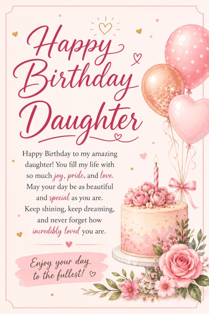happy birthday daughter