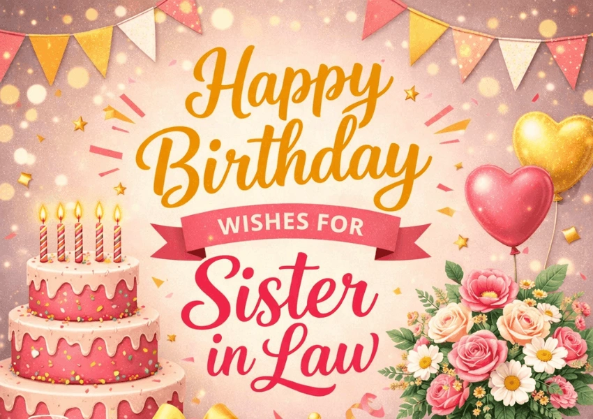 birthday wishes for sister in law