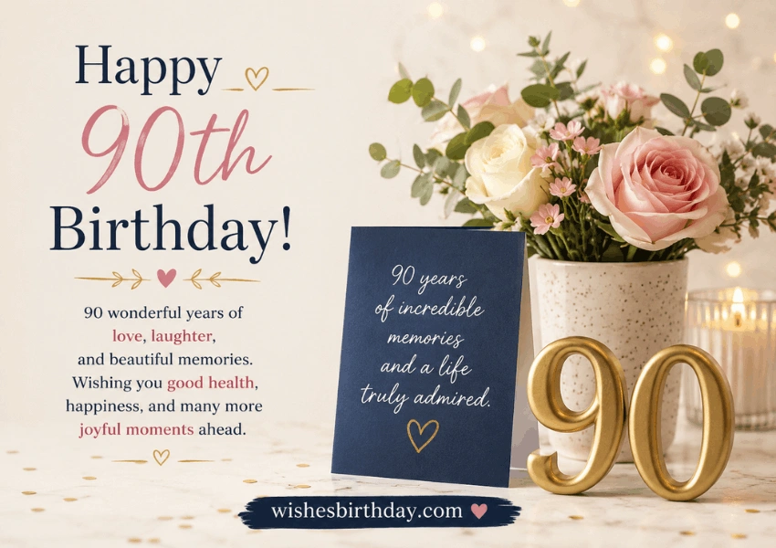 short and sweet 90th birthday message