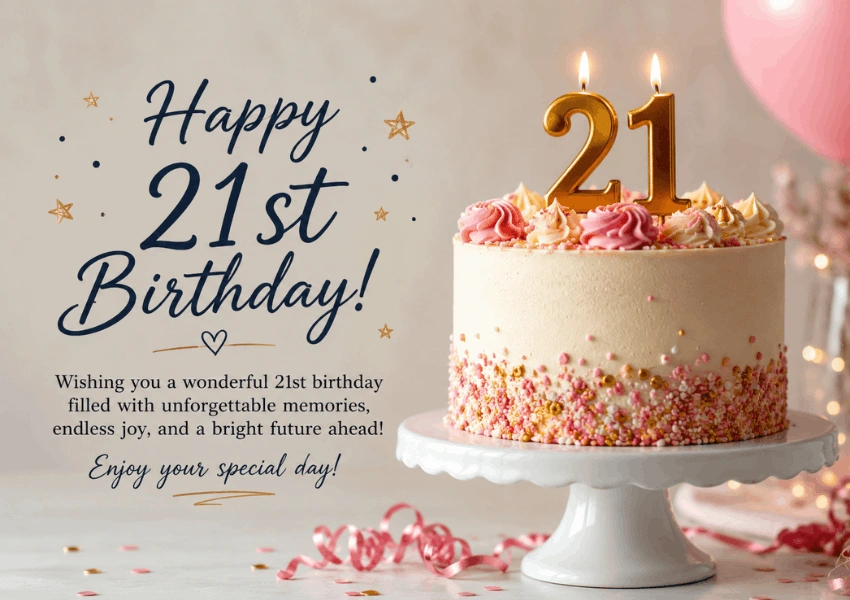 21st birthday wishes
