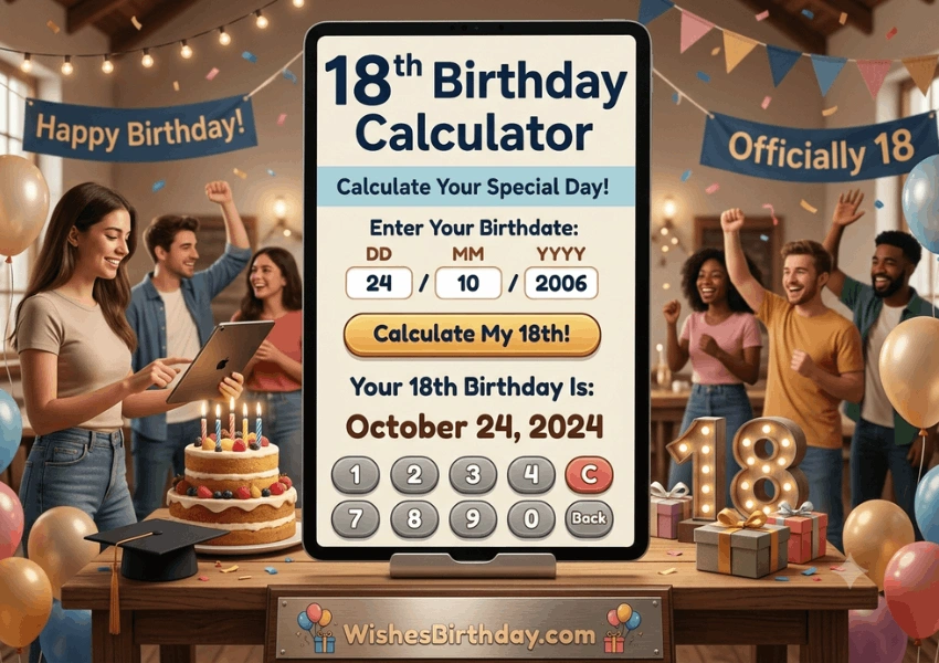 18th birthday calculator