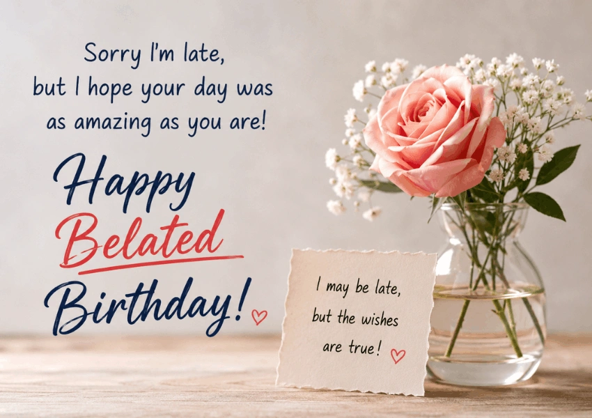 late happy birthday