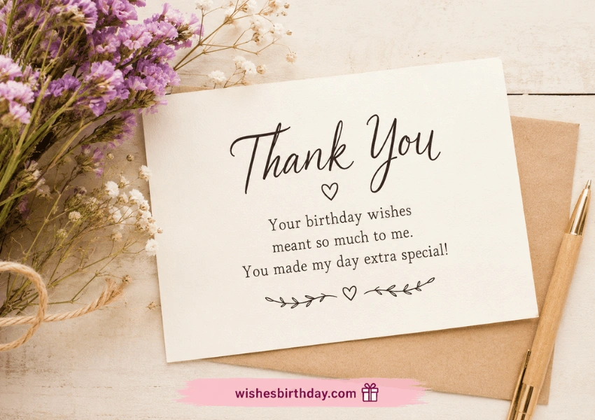 thank you message for birthday wishes