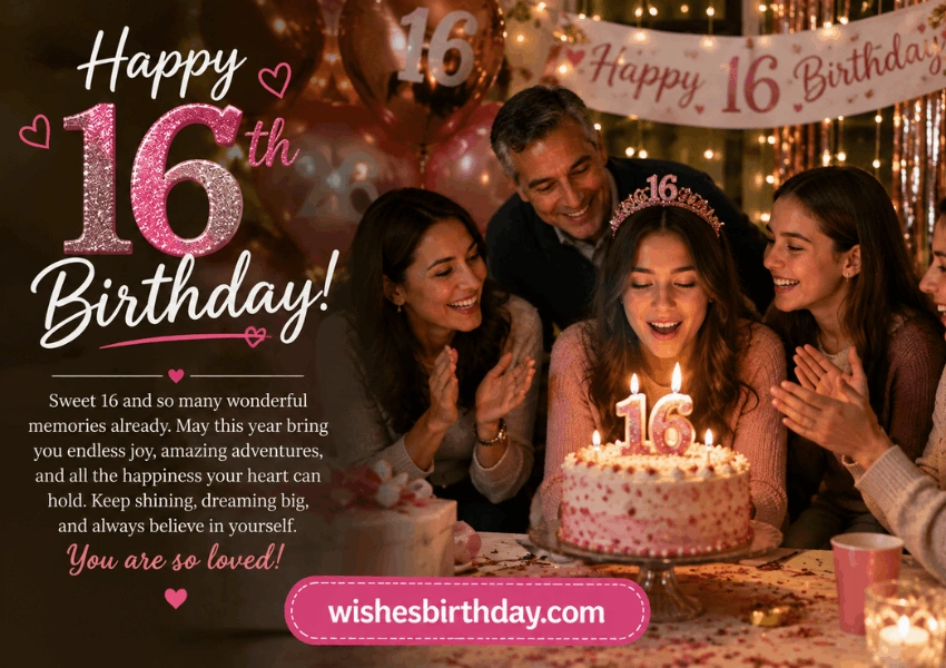 heartfelt 16th birthday message