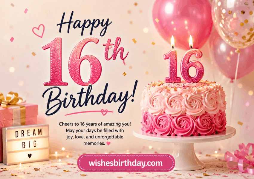 sweet 16th birthday wishes